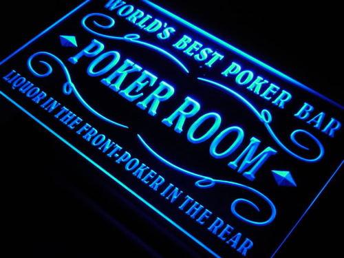 Best Poker Room Liquor LED Neon Light Sign